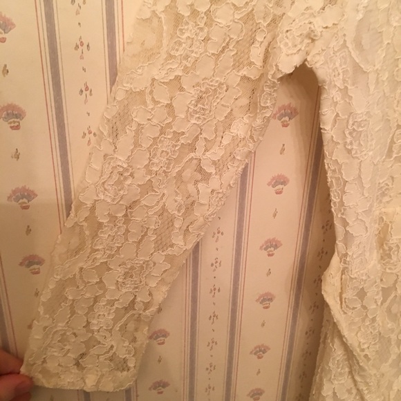 UO Pins & Needles Cream Lace Dress Cottagecore S - Picture 6 of 8